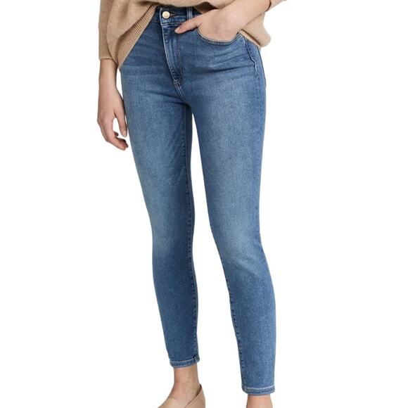 DL1961 Farrow High Rise Skinny Jeans Palmas Denim Cotton Polyester Lycra Size 29 - Picture 8 of 8